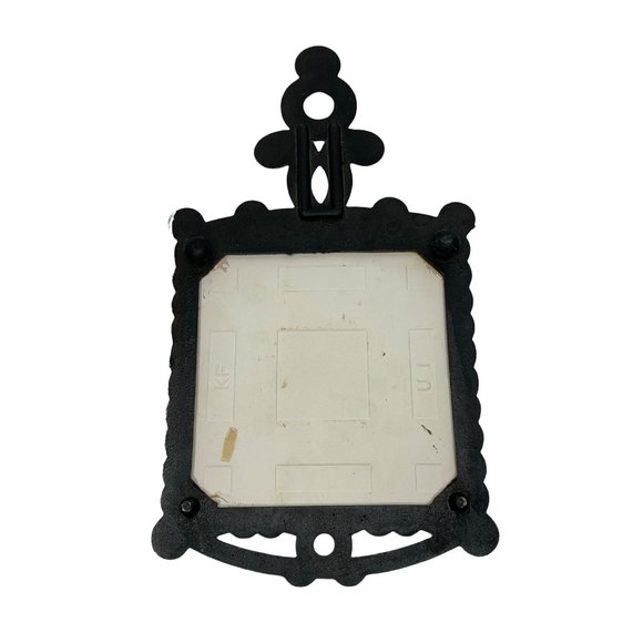 Vintage Tile Trivet Metal Wall Hanger Apple Decor Apple Seed God Faith Quote - Picture 5 of 5